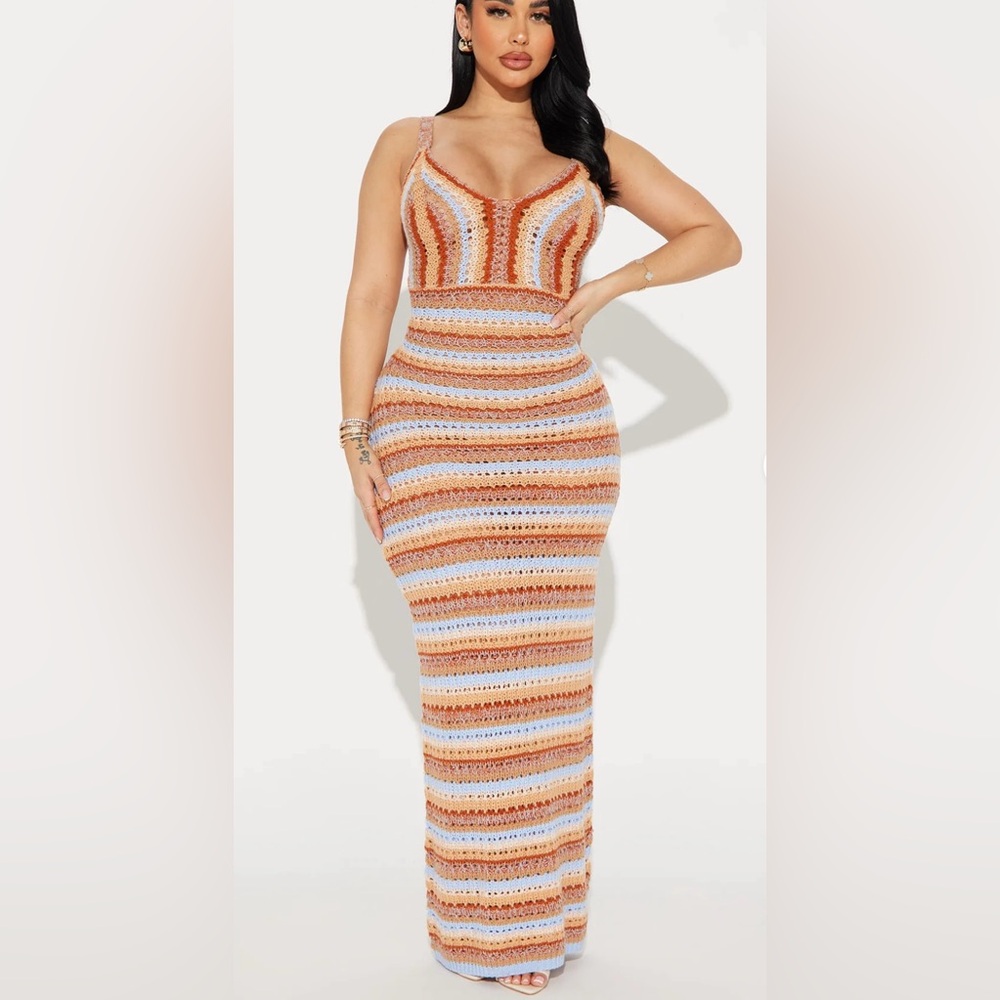 Bohemian Dream Crochet Maxi Dress